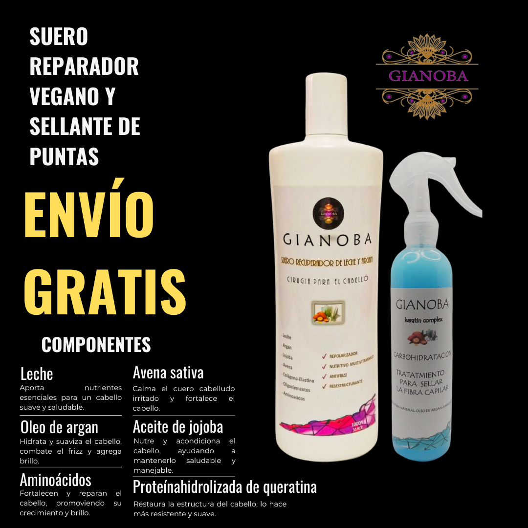 Suero Reparador Vegano &amp; Sellante de Puntas