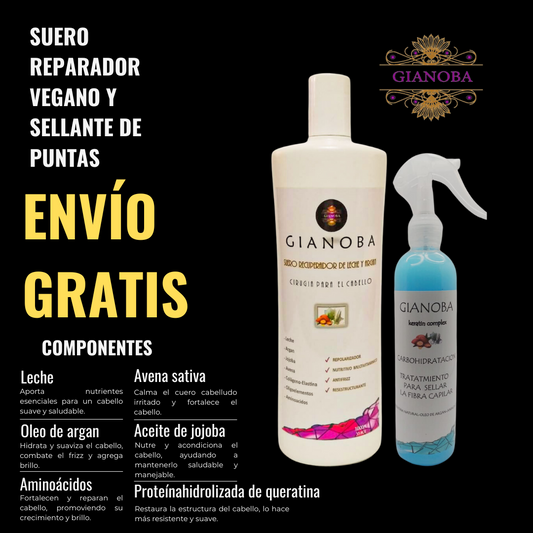 Suero Reparador Vegano &amp; Sellante de Puntas